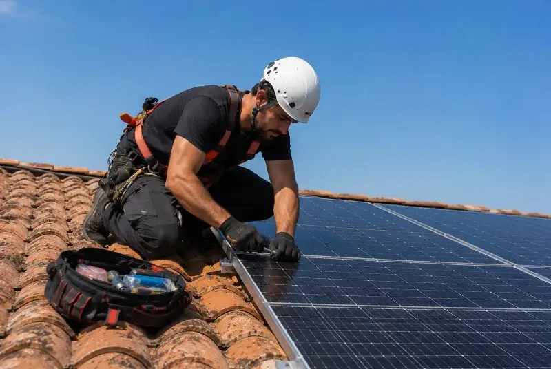 Maintenance et monitoring de panneaux solaires à Linselles